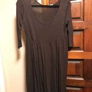 Cute Light Cotton Dress in Brown